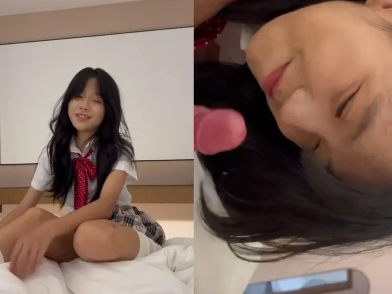 Em loli dễ thương liếm cò biến em thành con em đĩ nứng p1